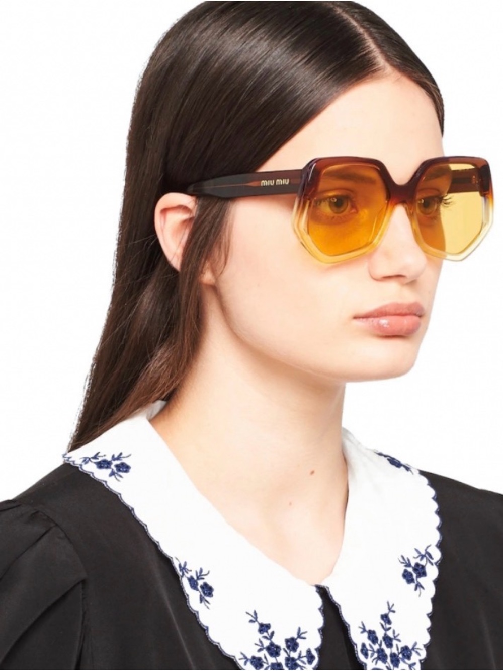 Miu Miu Purple Sunglasses with Amber Lenses. NWOT